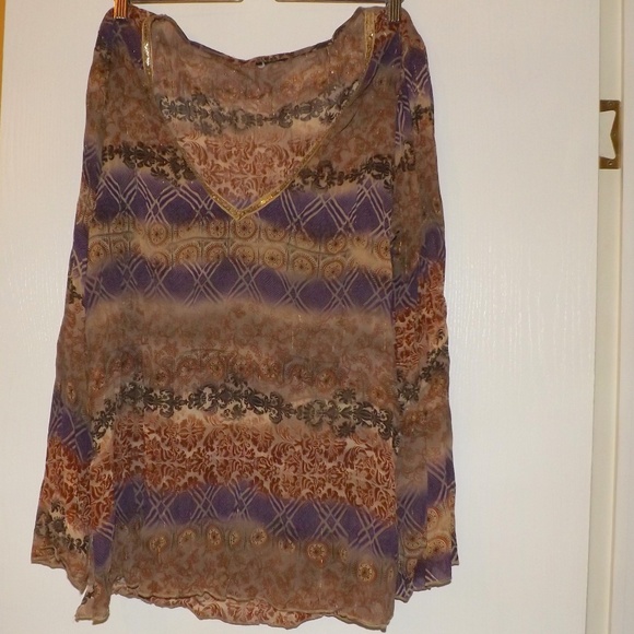 Sheer Top Multiple Colors 1X - Picture 1 of 6